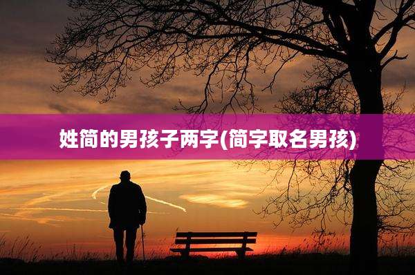姓简的男孩子两字(简字取名男孩)