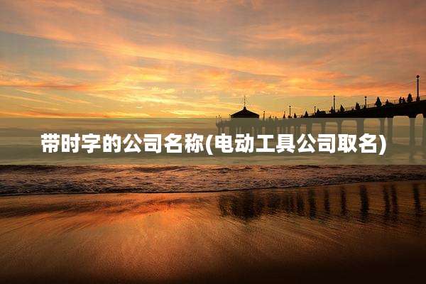 带时字的公司名称(电动工具公司取名)