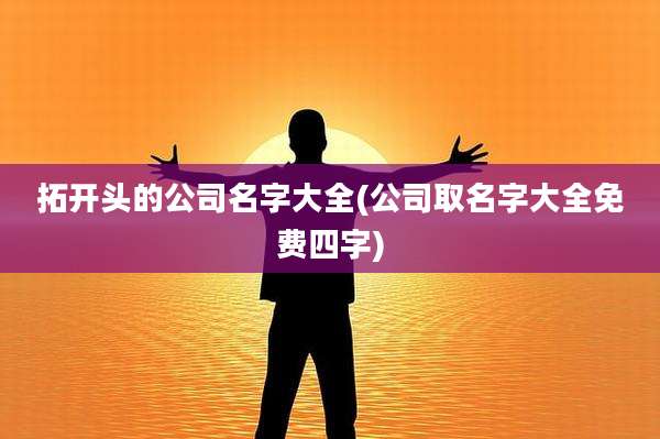 拓开头的公司名字大全(公司取名字大全免费四字)