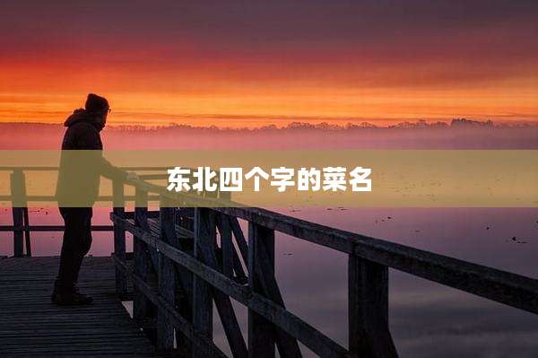 东北四个字的菜名