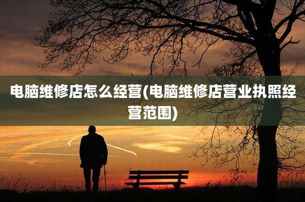 电脑维修店怎么经营(电脑维修店营业执照经营范围)