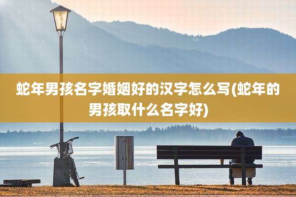 蛇年男孩名字婚姻好的汉字怎么写(蛇年的男孩取什么名字好)