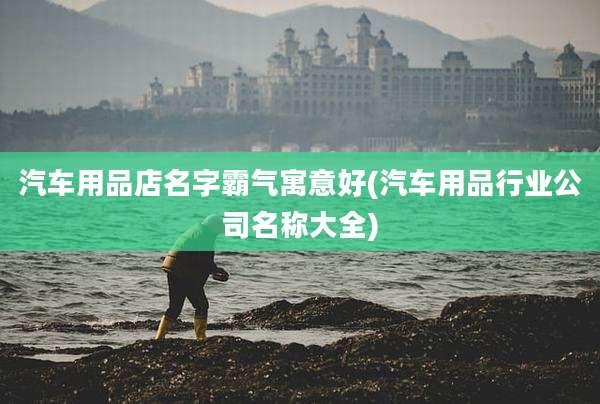 汽车用品店名字霸气寓意好(汽车用品行业公司名称大全)