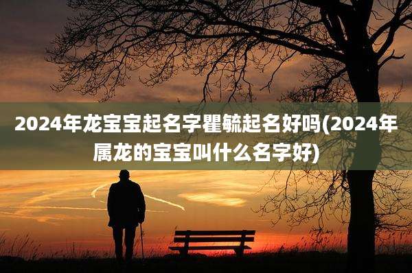 2024年龙宝宝起名字瞿毓起名好吗(2024年属龙的宝宝叫什么名字好)
