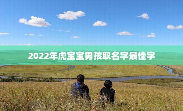 2022年虎宝宝男孩取名字最佳字