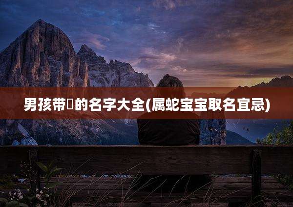 男孩带璟的名字大全(属蛇宝宝取名宜忌)