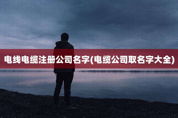 电线电缆注册公司名字(电缆公司取名字大全)