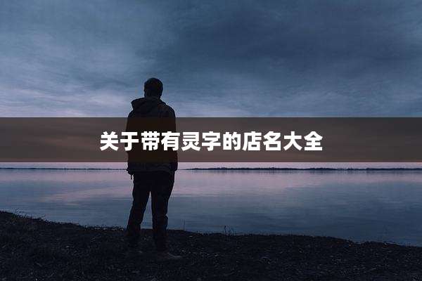 关于带有灵字的店名大全