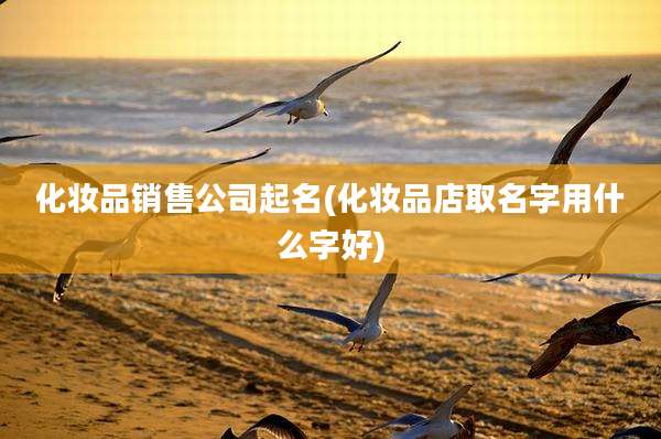 化妆品销售公司起名(化妆品店取名字用什么字好)