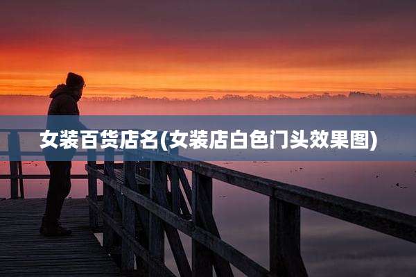 女装百货店名(女装店白色门头效果图)