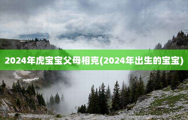 2024年虎宝宝父母相克(2024年出生的宝宝)