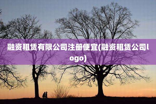融资租赁有限公司注册便宜(融资租赁公司logo)
