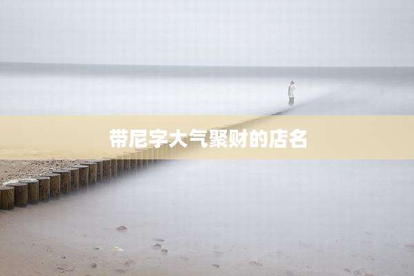 带尼字大气聚财的店名