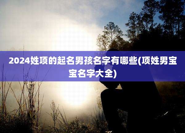 2024姓项的起名男孩名字有哪些(项姓男宝宝名字大全)