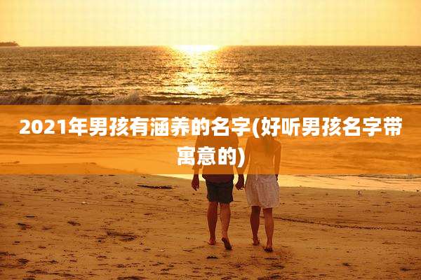 2021年男孩有涵养的名字(好听男孩名字带寓意的)
