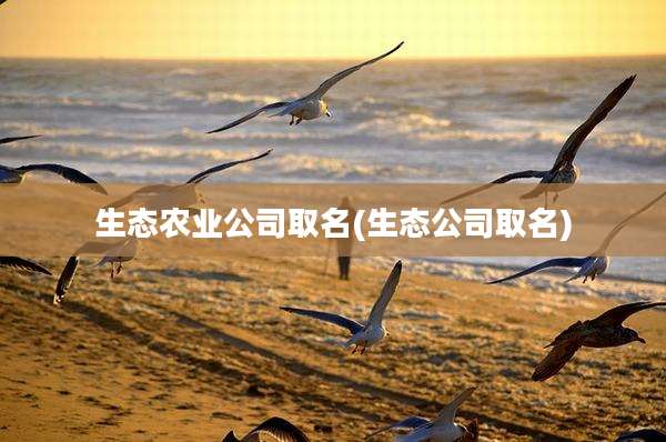 生态农业公司取名(生态公司取名)