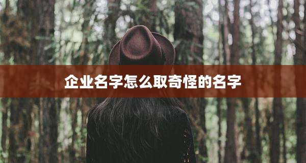 企业名字怎么取奇怪的名字