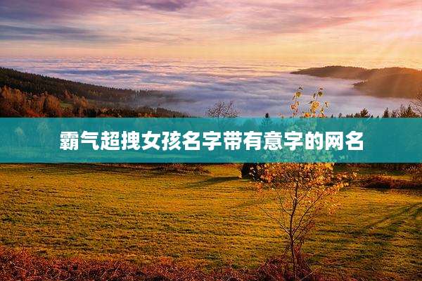 霸气超拽女孩名字带有意字的网名