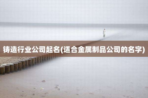 铸造行业公司起名(适合金属制品公司的名字)