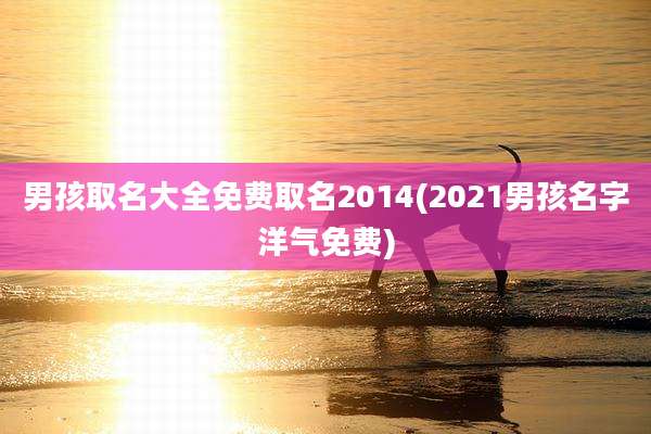 男孩取名大全免费取名2014(2021男孩名字洋气免费)