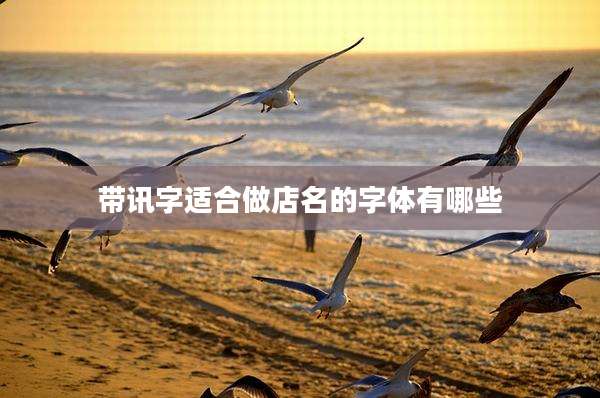 带讯字适合做店名的字体有哪些