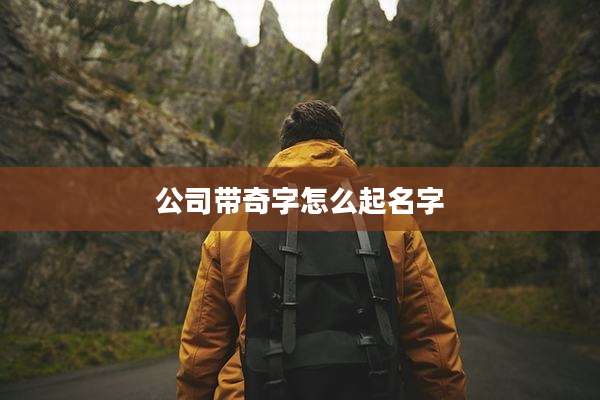 公司带奇字怎么起名字