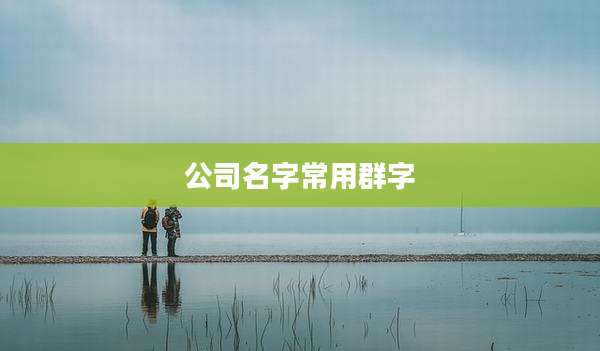 公司名字常用群字