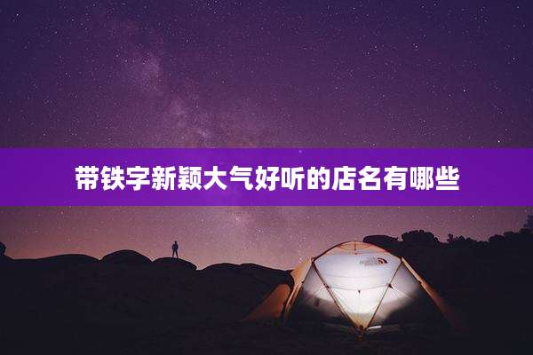 带铁字新颖大气好听的店名有哪些