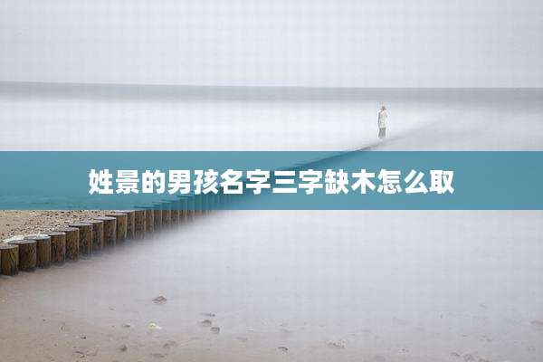 姓景的男孩名字三字缺木怎么取