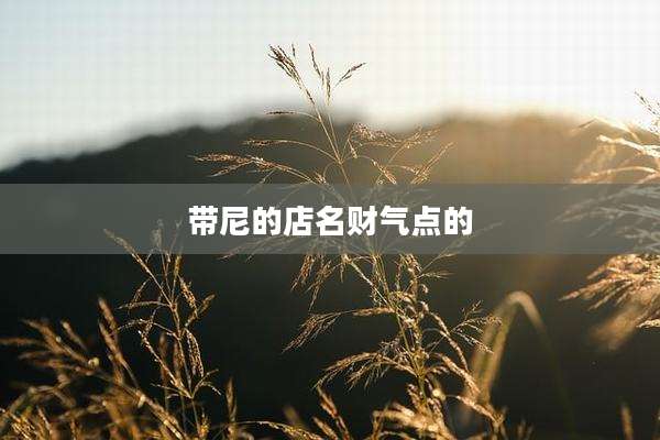 带尼的店名财气点的