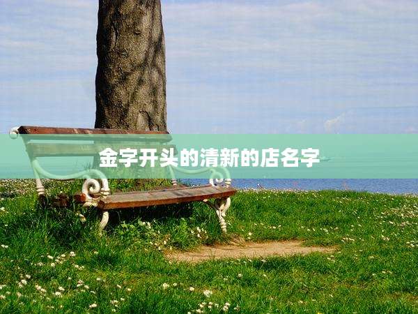 金字开头的清新的店名字