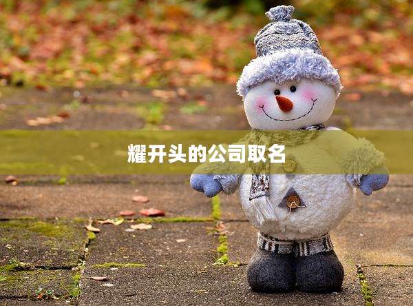 耀开头的公司取名