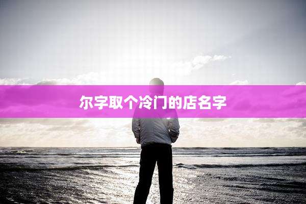 尔字取个冷门的店名字