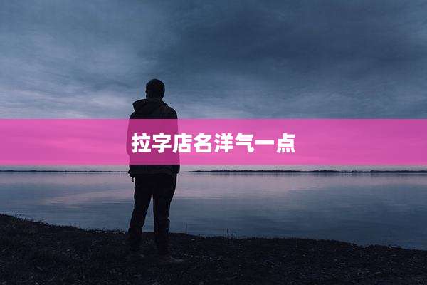 拉字店名洋气一点