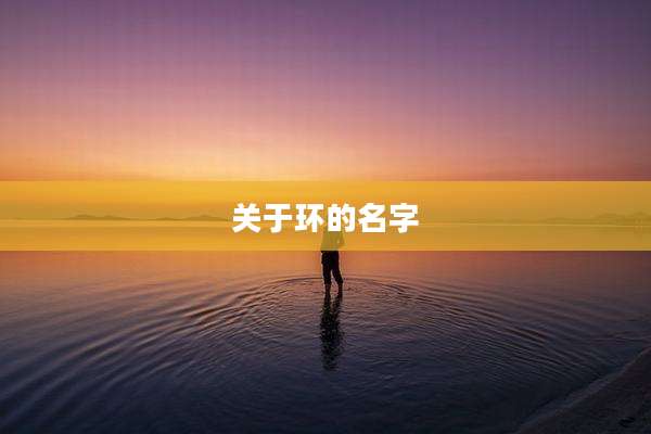 关于环的名字