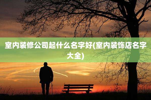 室内装修公司起什么名字好(室内装饰店名字大全)