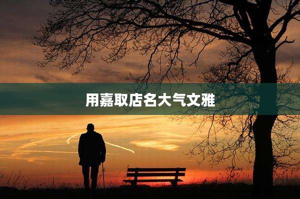 用嘉取店名大气文雅