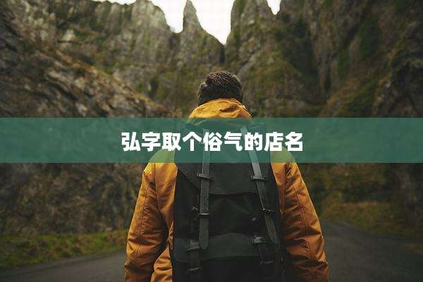 弘字取个俗气的店名