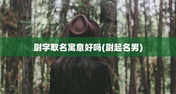 尉字取名寓意好吗(尉起名男)