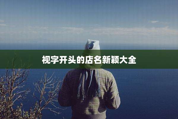 视字开头的店名新颖大全