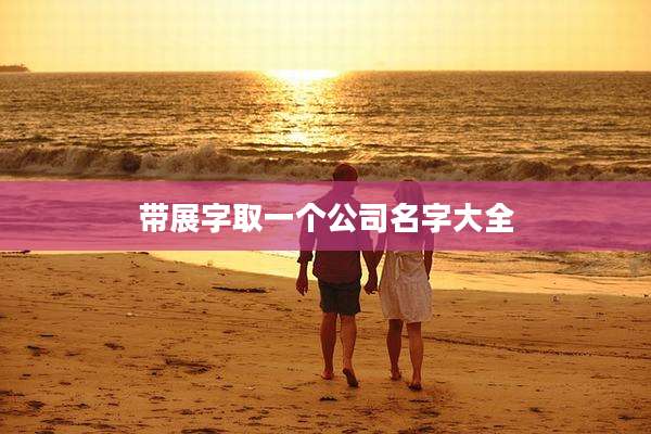 带展字取一个公司名字大全