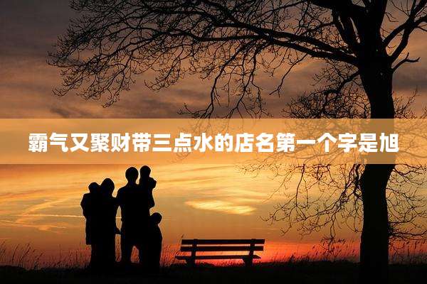 霸气又聚财带三点水的店名第一个字是旭