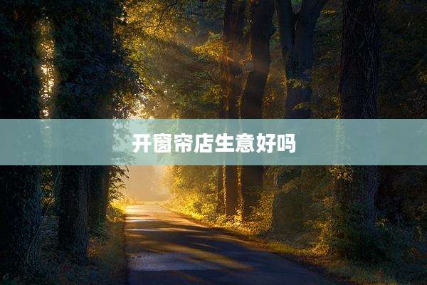 开窗帘店生意好吗