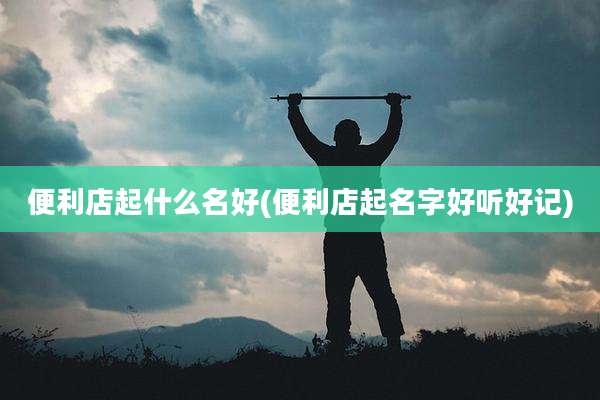 便利店起什么名好(便利店起名字好听好记)