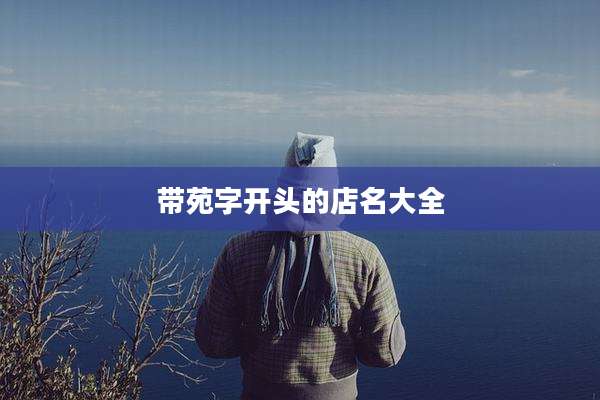 带苑字开头的店名大全