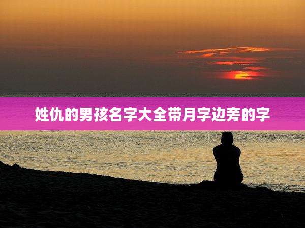姓仇的男孩名字大全带月字边旁的字