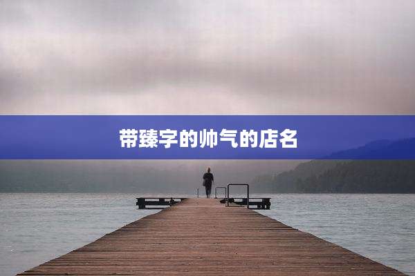 带臻字的帅气的店名