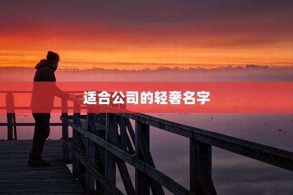 适合公司的轻奢名字