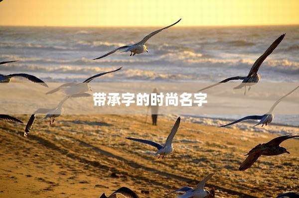 带承字的时尚名字