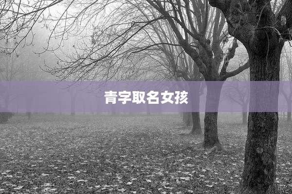 青字取名女孩